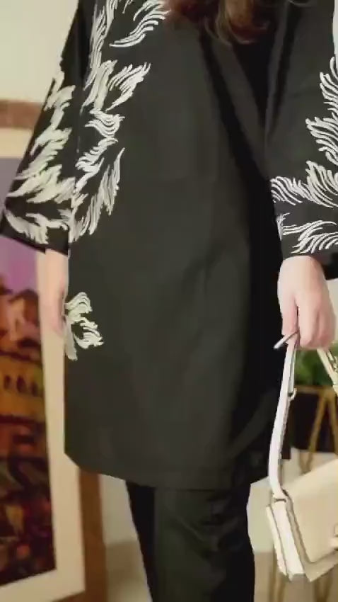 2 PCs Linen Women Stitched Shirt And Trouser